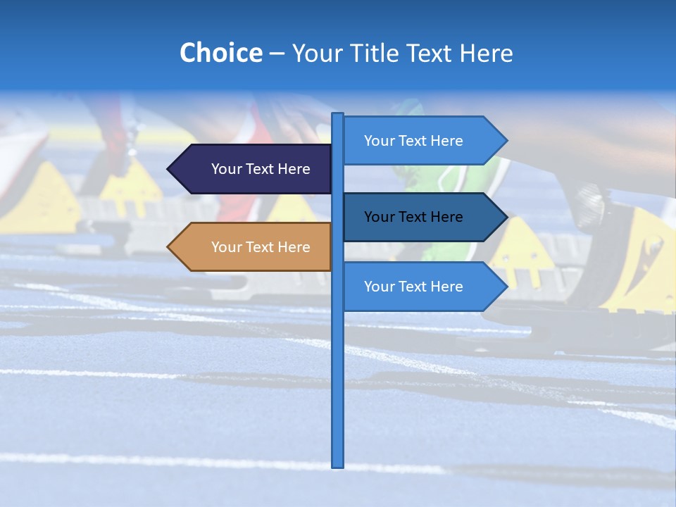 Athletic Sports Sporty Tartan PowerPoint Template