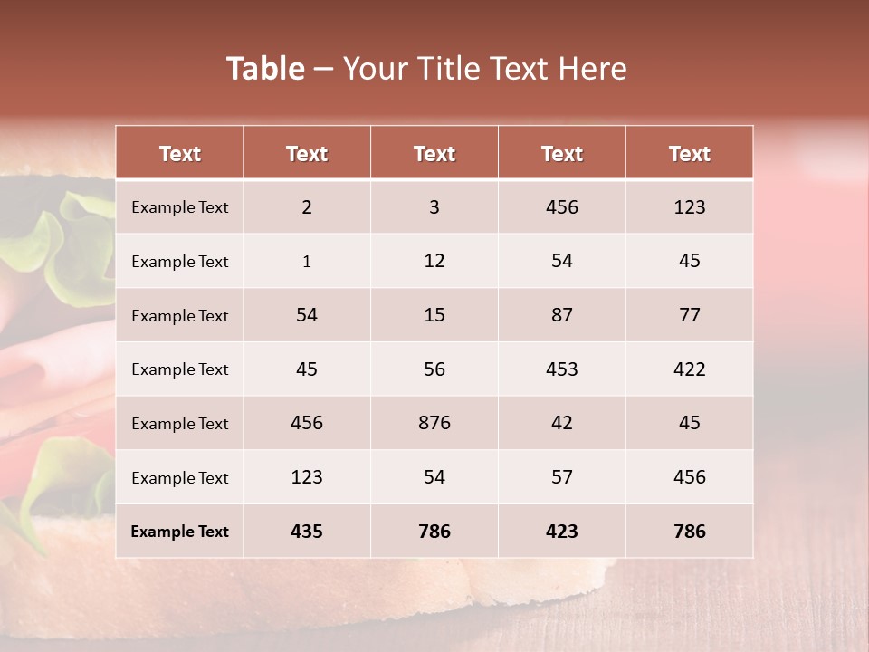 Green Ham Brown PowerPoint Template