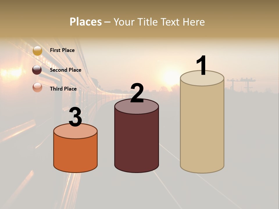 Railroad Corporate Rays PowerPoint Template