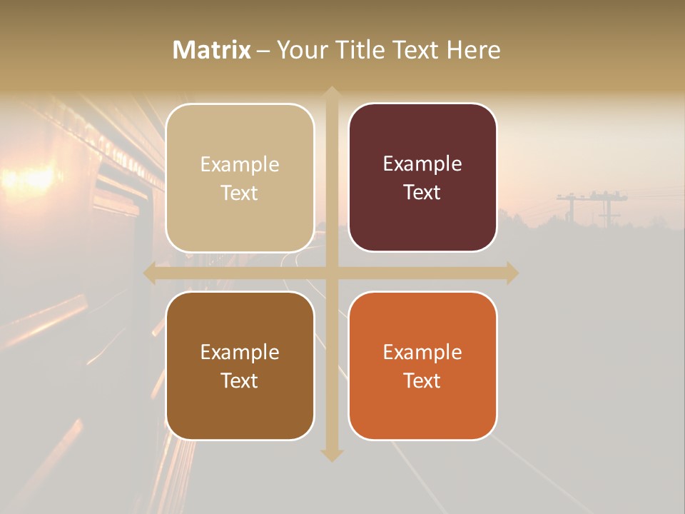 Railroad Corporate Rays PowerPoint Template
