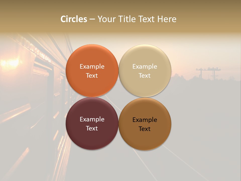 Railroad Corporate Rays PowerPoint Template