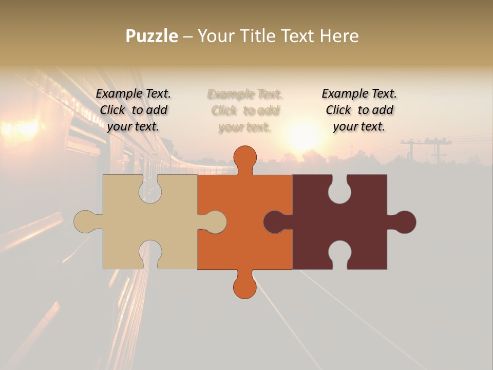 Railroad Corporate Rays PowerPoint Template