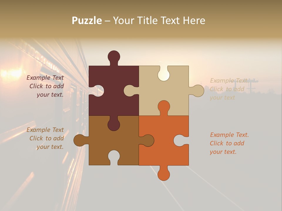 Railroad Corporate Rays PowerPoint Template