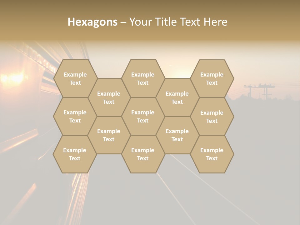 Railroad Corporate Rays PowerPoint Template