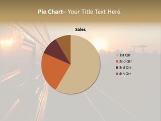 Railroad Corporate Rays PowerPoint Template