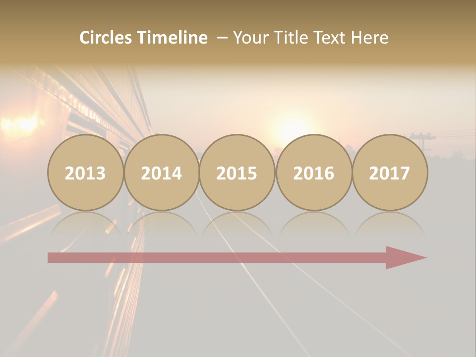 Railroad Corporate Rays PowerPoint Template