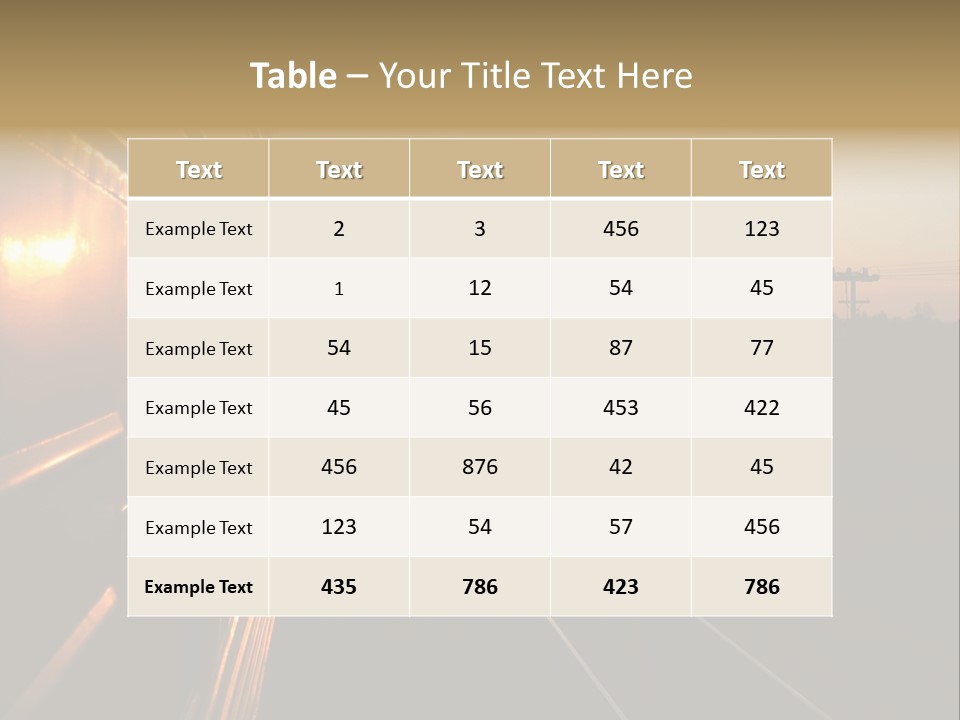 Railroad Corporate Rays PowerPoint Template