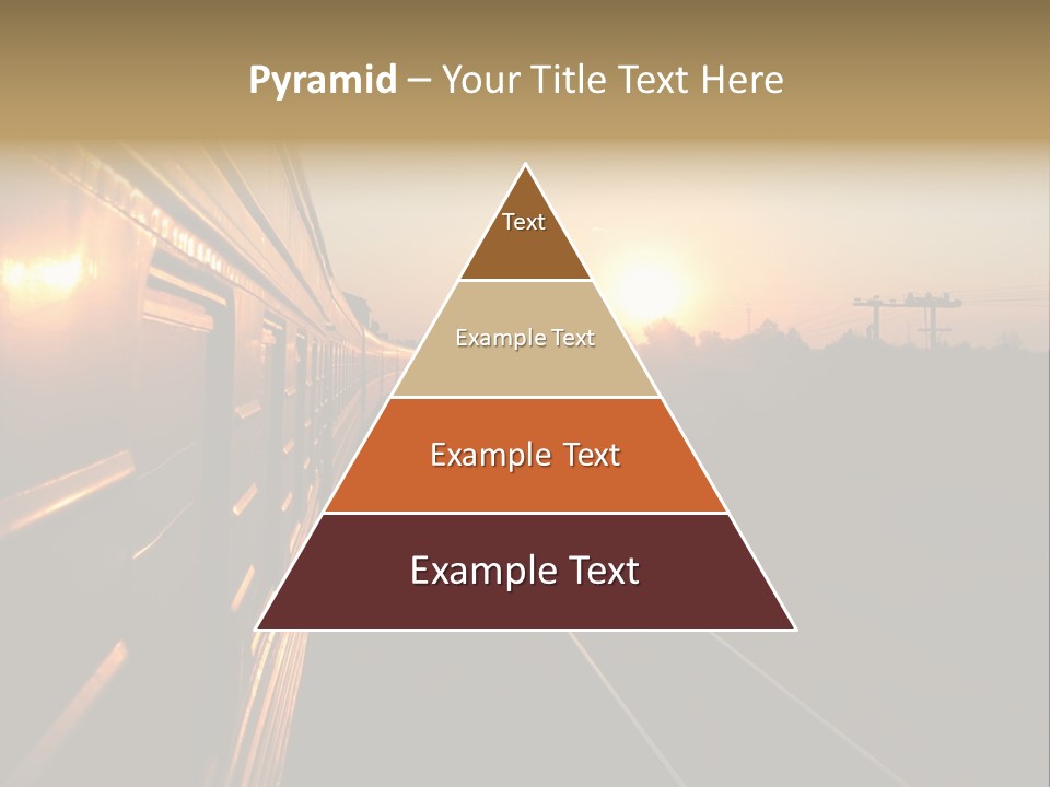 Railroad Corporate Rays PowerPoint Template