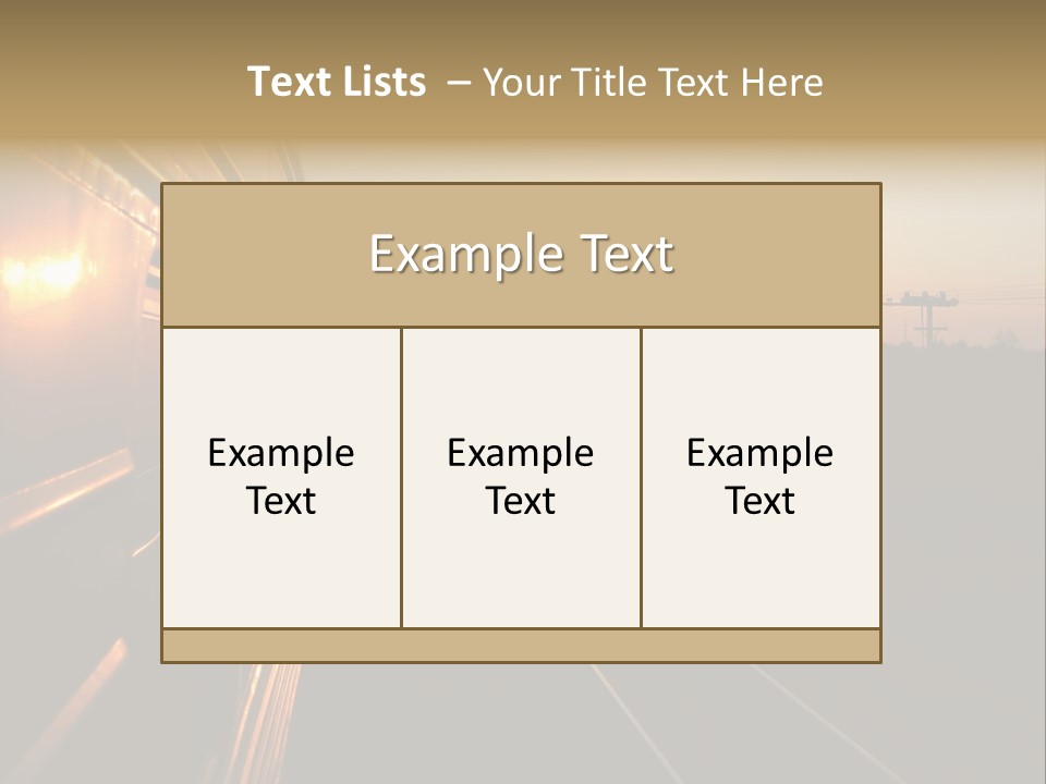 Railroad Corporate Rays PowerPoint Template