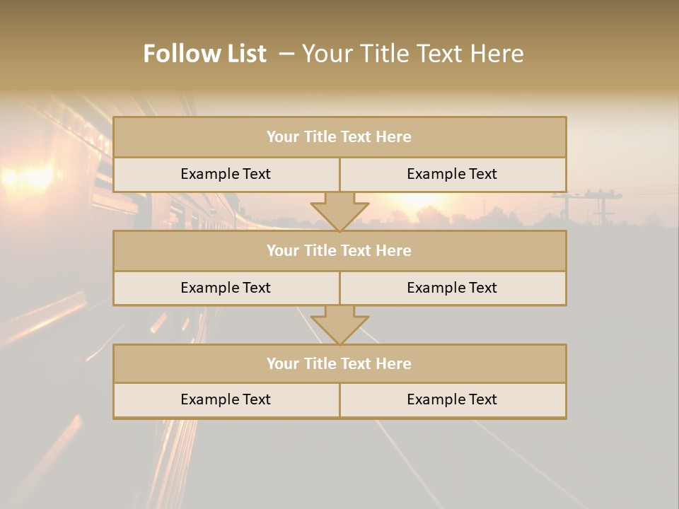 Railroad Corporate Rays PowerPoint Template