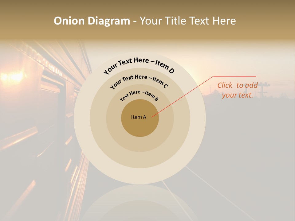 Railroad Corporate Rays PowerPoint Template