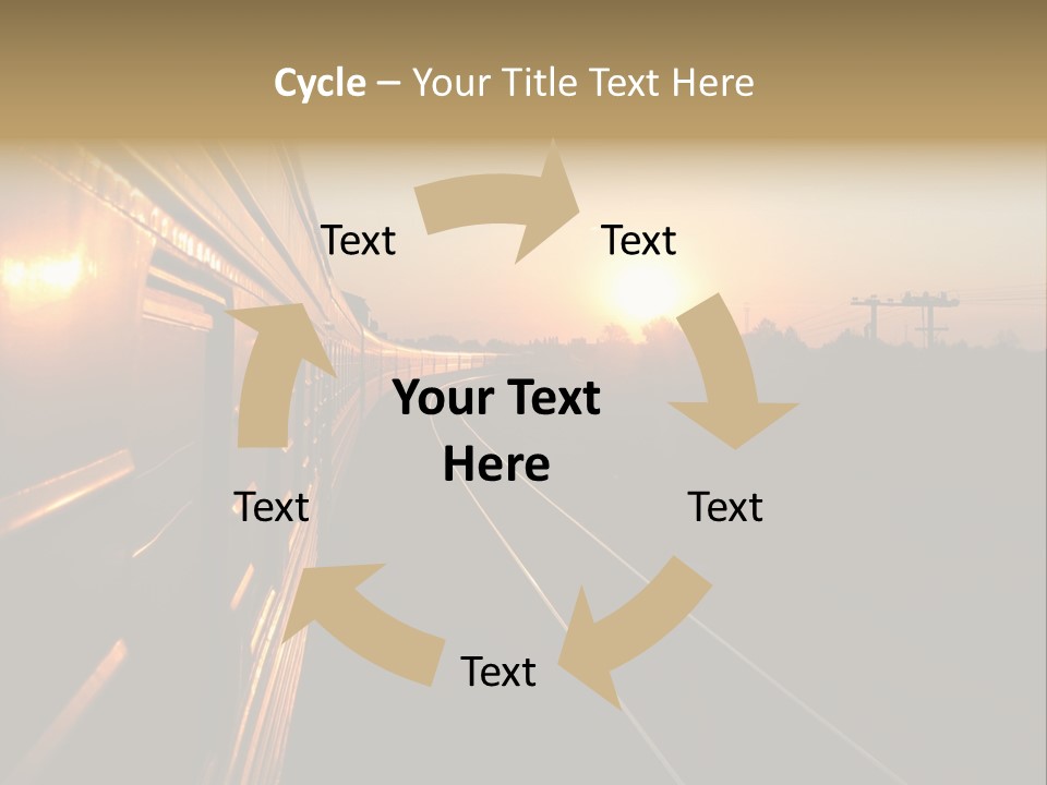 Railroad Corporate Rays PowerPoint Template
