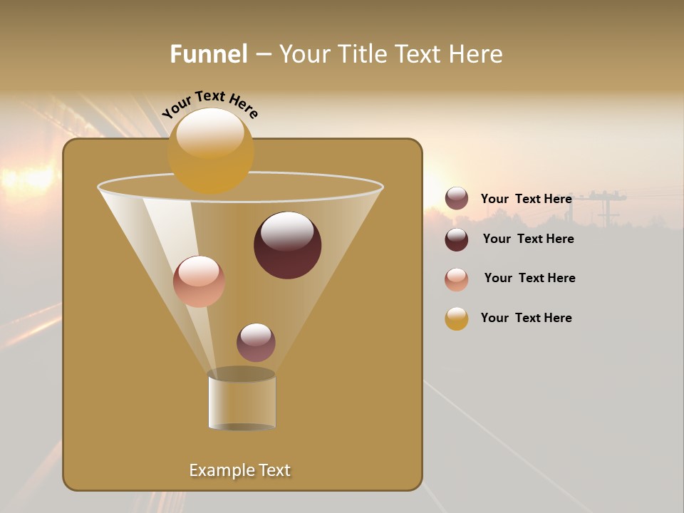Railroad Corporate Rays PowerPoint Template