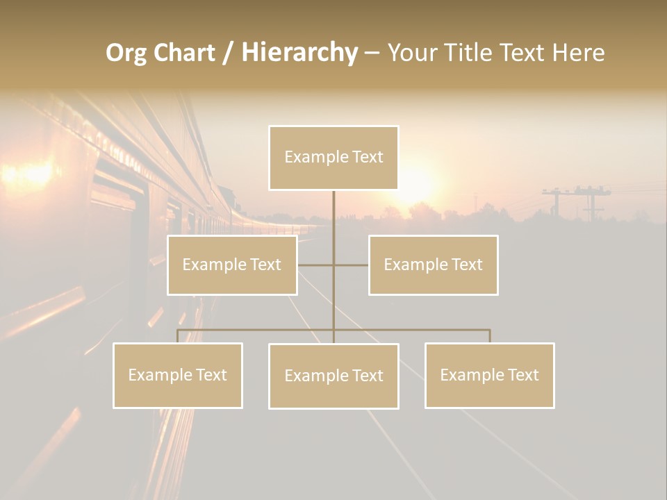 Railroad Corporate Rays PowerPoint Template