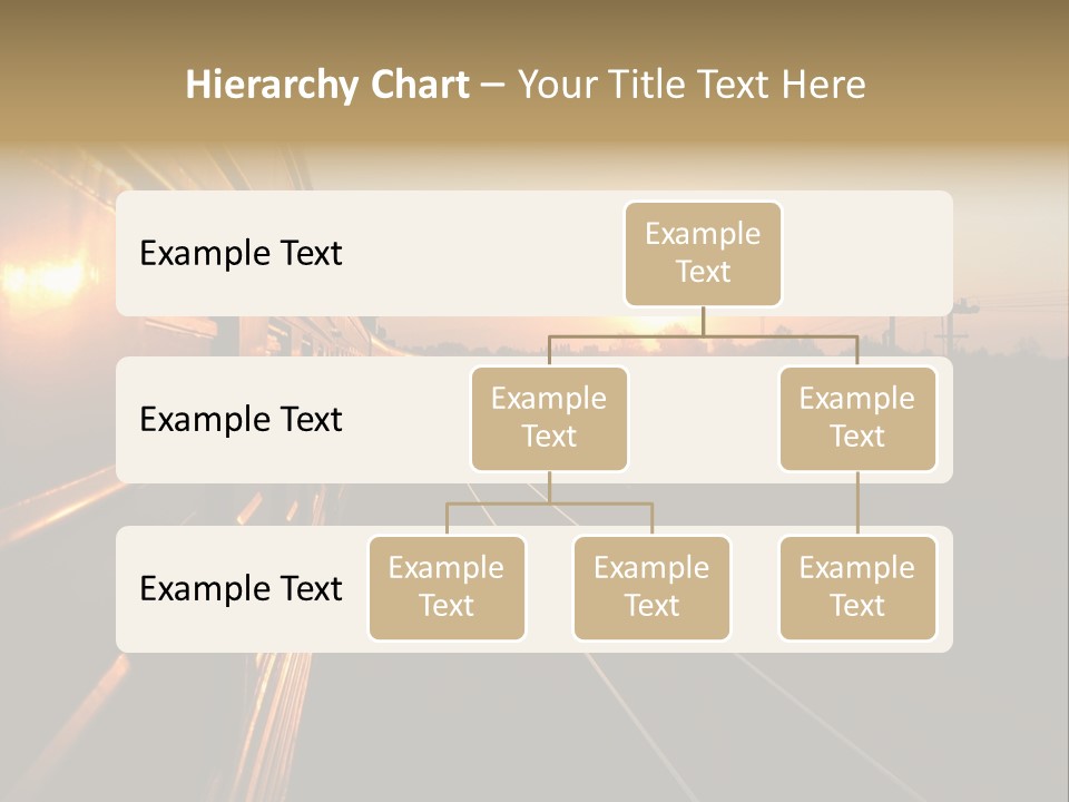 Railroad Corporate Rays PowerPoint Template