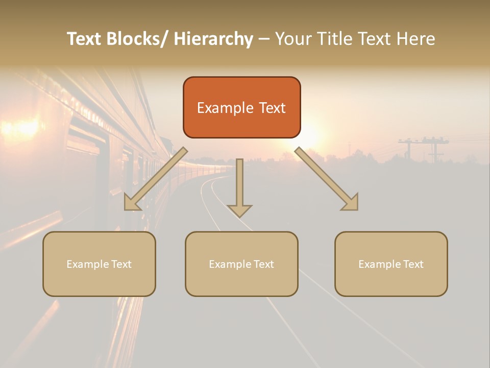 Railroad Corporate Rays PowerPoint Template