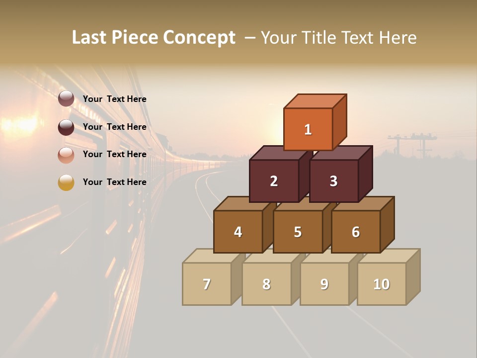 Railroad Corporate Rays PowerPoint Template