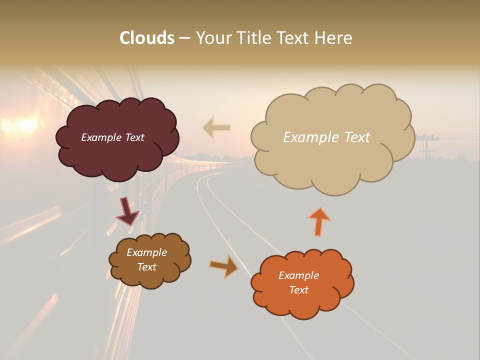 Railroad Corporate Rays PowerPoint Template