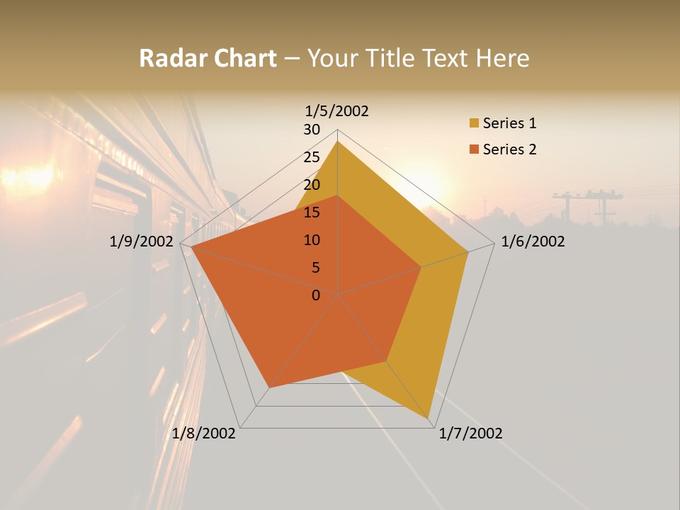 Railroad Corporate Rays PowerPoint Template