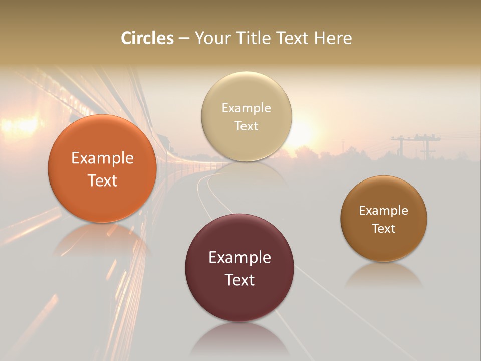 Railroad Corporate Rays PowerPoint Template