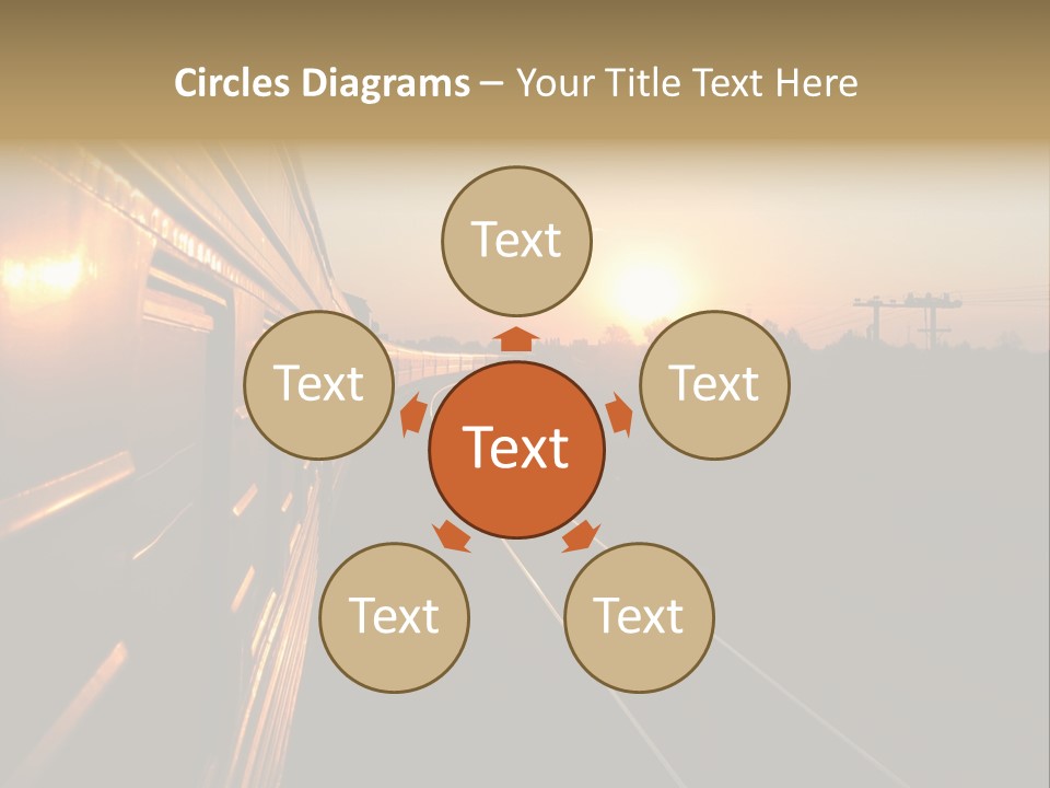 Railroad Corporate Rays PowerPoint Template