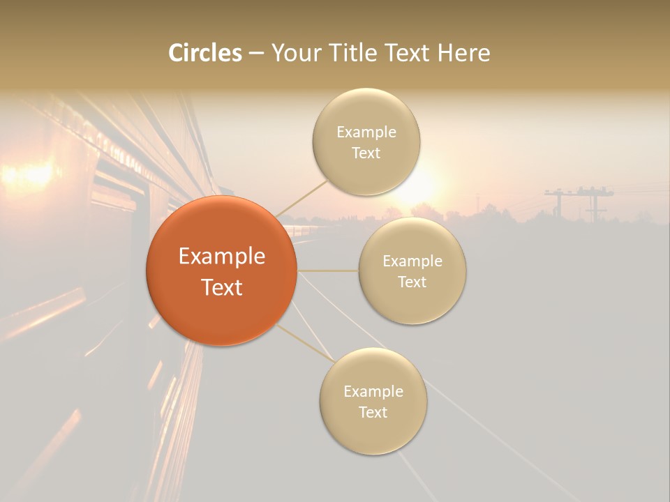 Railroad Corporate Rays PowerPoint Template