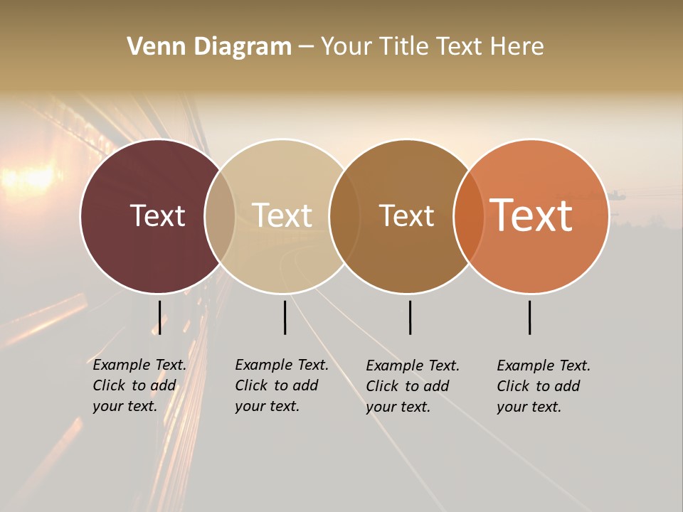 Railroad Corporate Rays PowerPoint Template