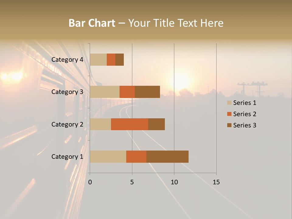 Railroad Corporate Rays PowerPoint Template