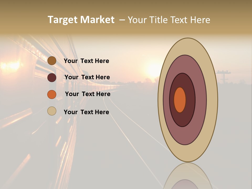 Railroad Corporate Rays PowerPoint Template