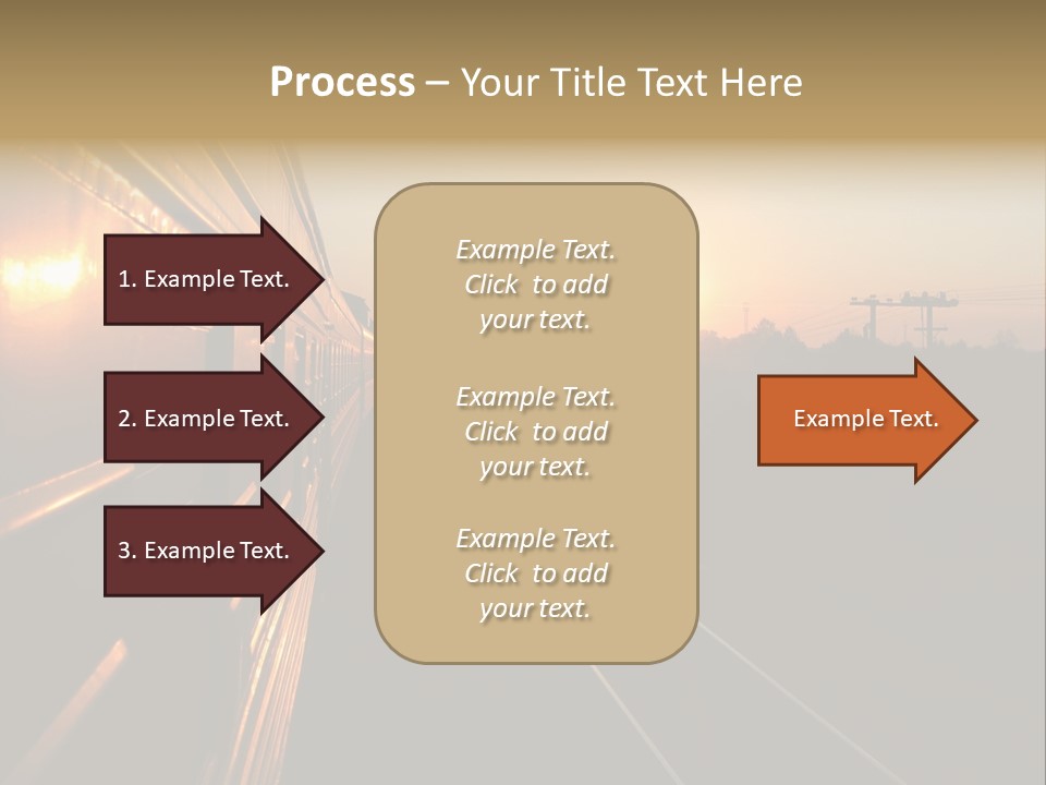 Railroad Corporate Rays PowerPoint Template