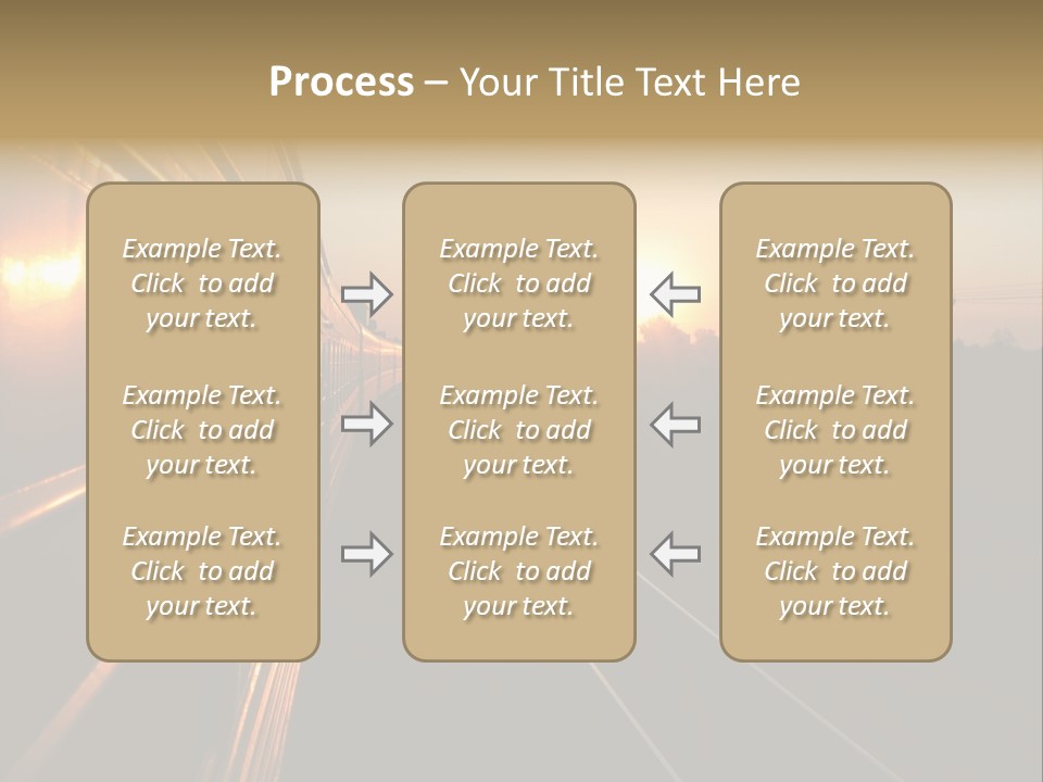 Railroad Corporate Rays PowerPoint Template
