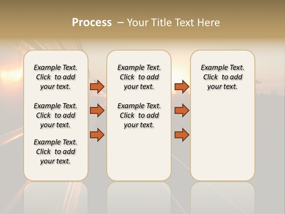 Railroad Corporate Rays PowerPoint Template
