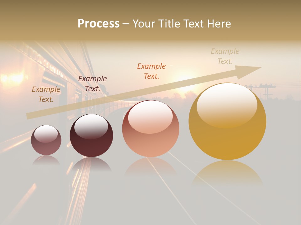 Railroad Corporate Rays PowerPoint Template