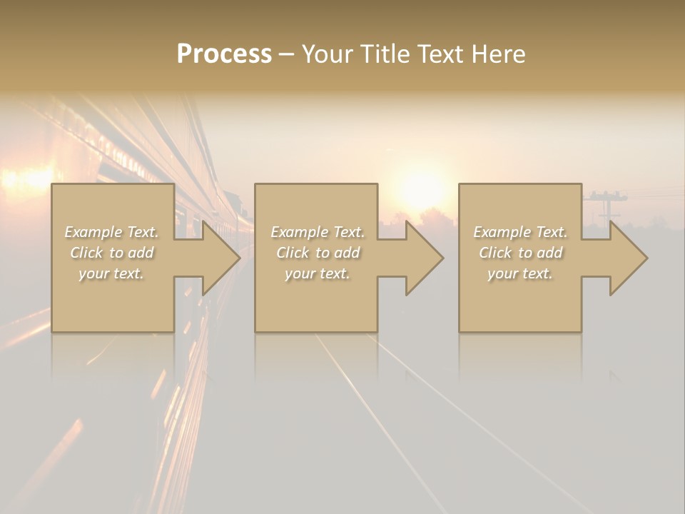 Railroad Corporate Rays PowerPoint Template