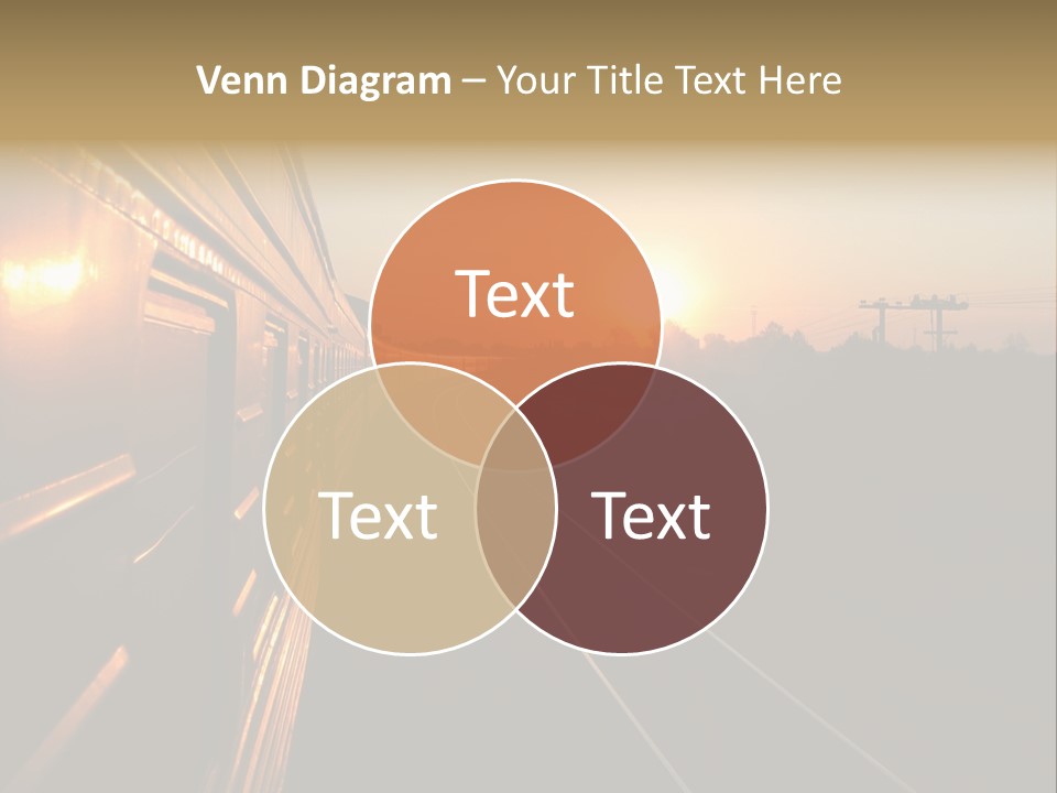 Railroad Corporate Rays PowerPoint Template