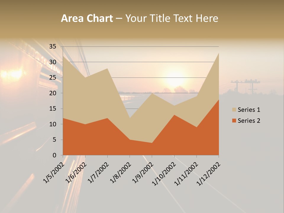 Railroad Corporate Rays PowerPoint Template
