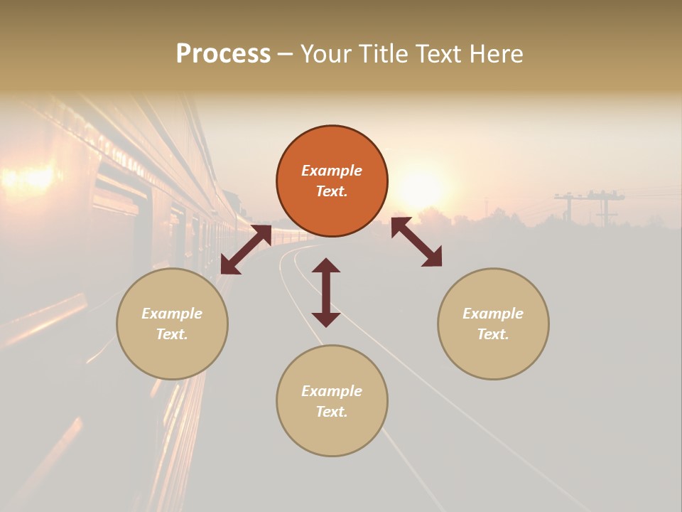Railroad Corporate Rays PowerPoint Template