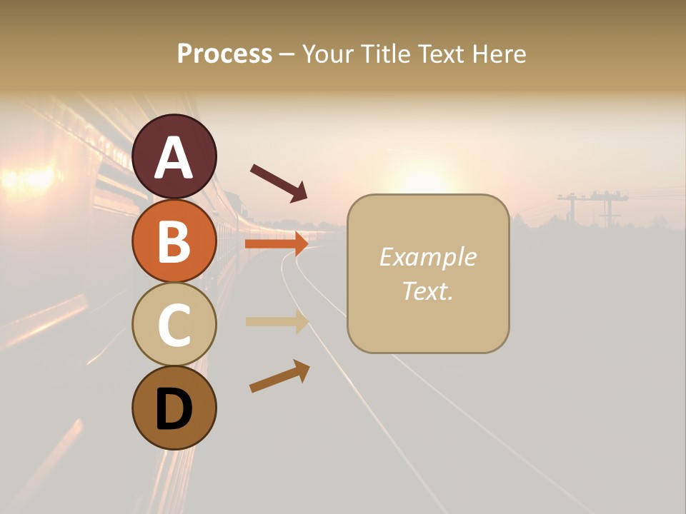 Railroad Corporate Rays PowerPoint Template
