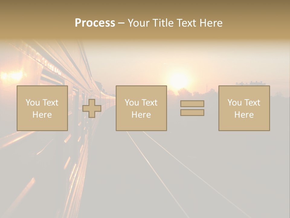 Railroad Corporate Rays PowerPoint Template