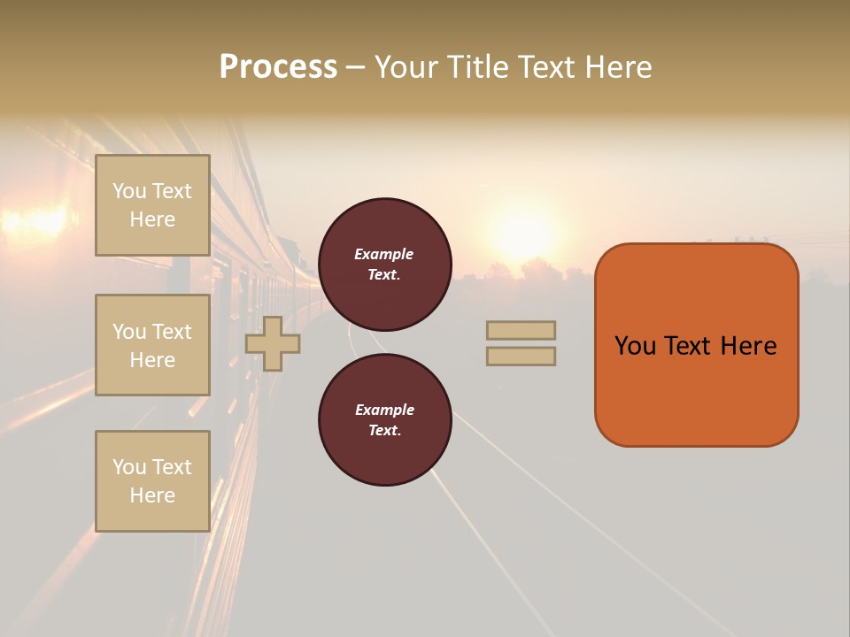 Railroad Corporate Rays PowerPoint Template