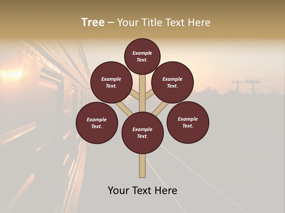 Railroad Corporate Rays PowerPoint Template