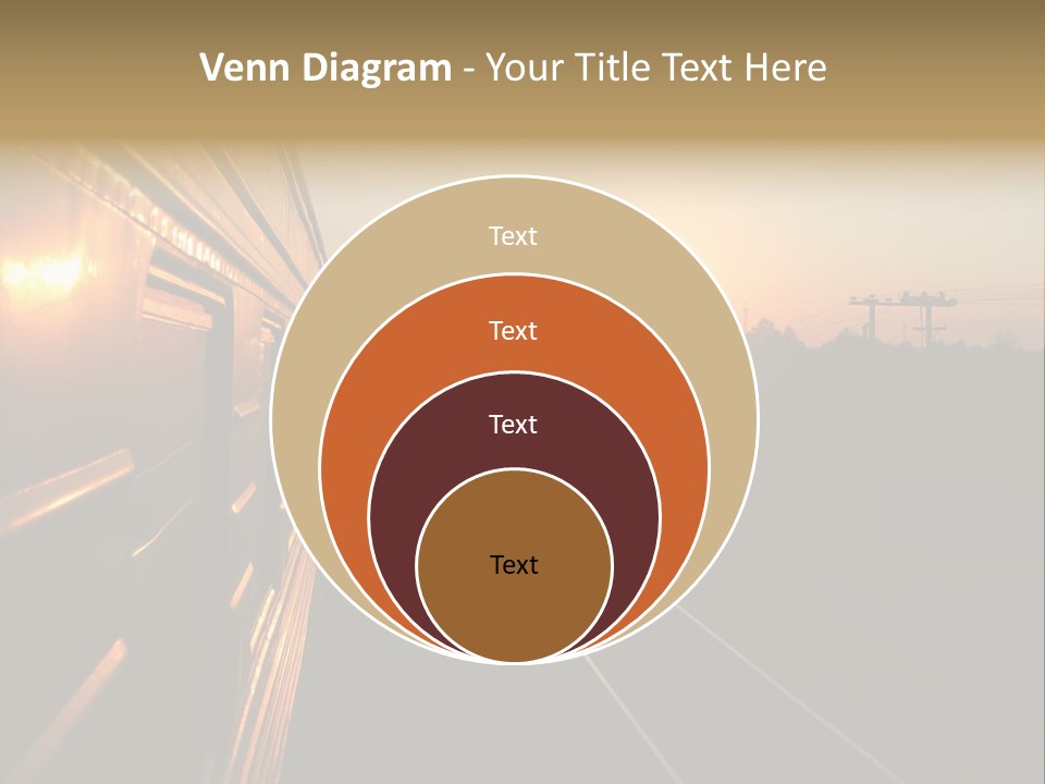 Railroad Corporate Rays PowerPoint Template