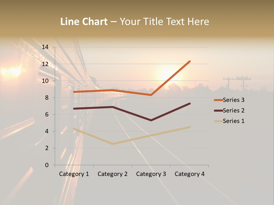 Railroad Corporate Rays PowerPoint Template