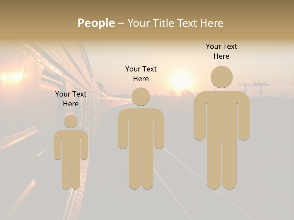 Railroad Corporate Rays PowerPoint Template