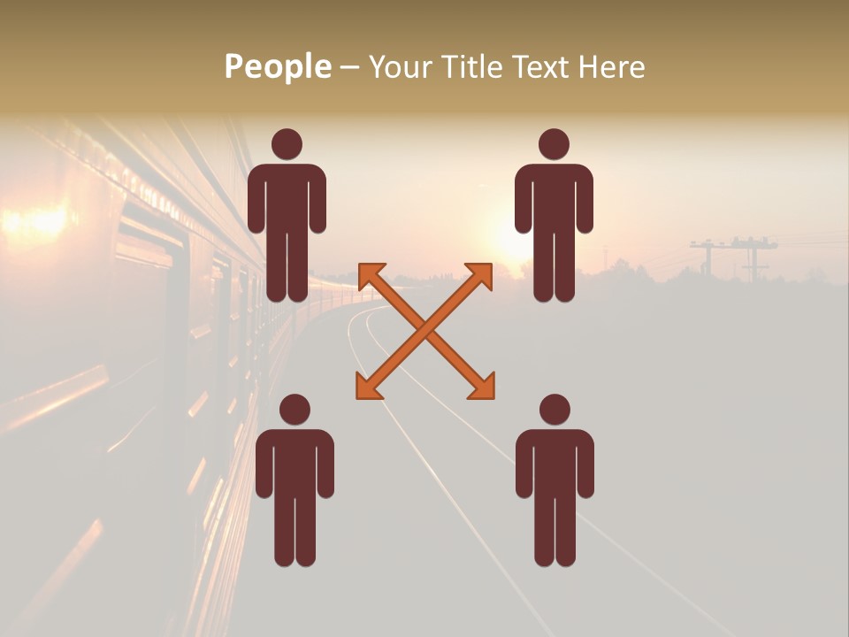 Railroad Corporate Rays PowerPoint Template