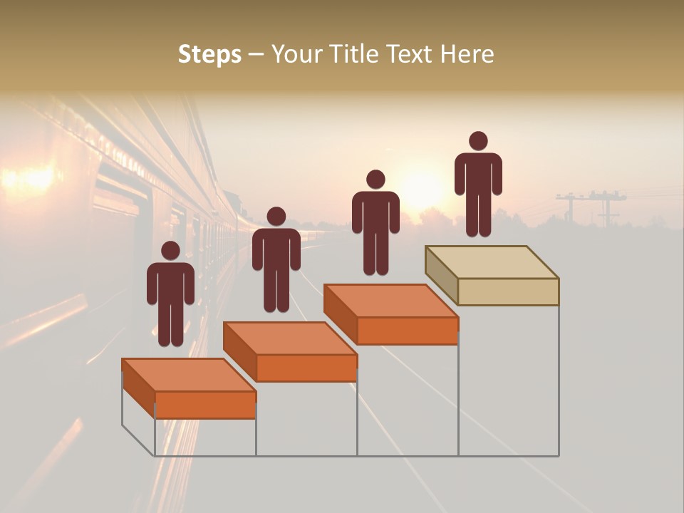 Railroad Corporate Rays PowerPoint Template