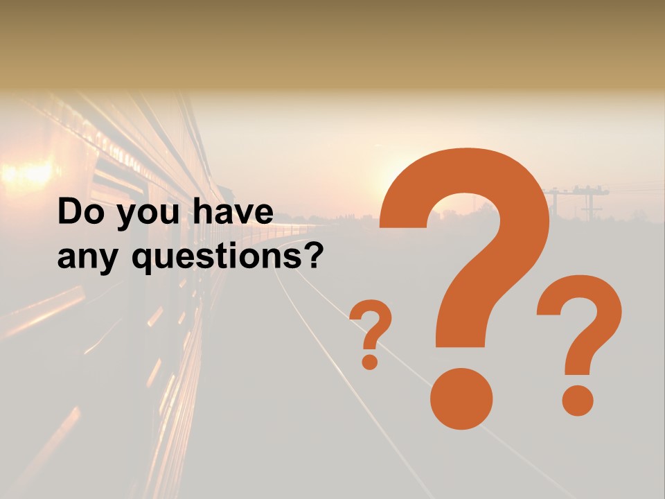 Railroad Corporate Rays PowerPoint Template