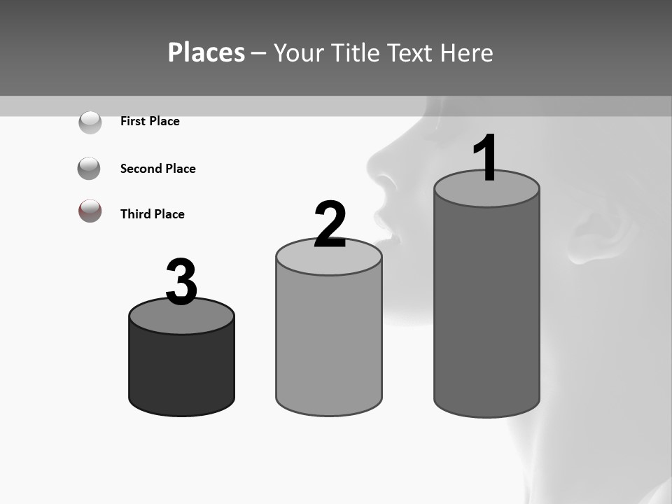 A Woman Is Looking Out Of A Window PowerPoint Template