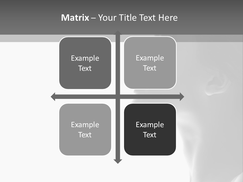 A Woman Is Looking Out Of A Window PowerPoint Template