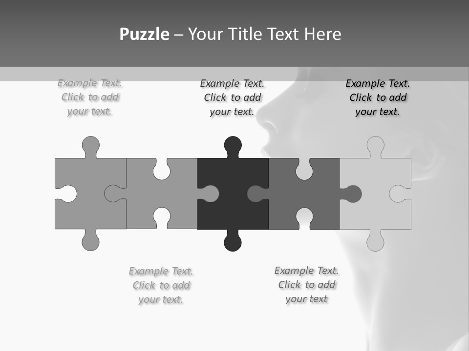 A Woman Is Looking Out Of A Window PowerPoint Template